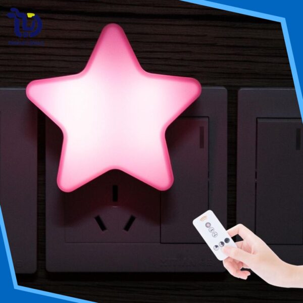 Star-Shaped LED Night Light – Plug-In Soft Glow Lamp - Image 3