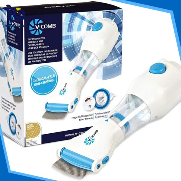 Electric Head Lice & Flea Removal Comb (Anti Lice) – V-Comb Vacuum Suction Tool - Image 10