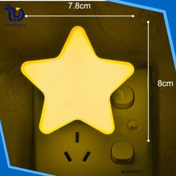 Star-Shaped LED Night Light – Plug-In Soft Glow Lamp - Image 10