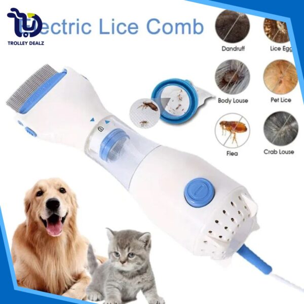 Electric Head Lice & Flea Removal Comb (Anti Lice) – V-Comb Vacuum Suction Tool - Image 9