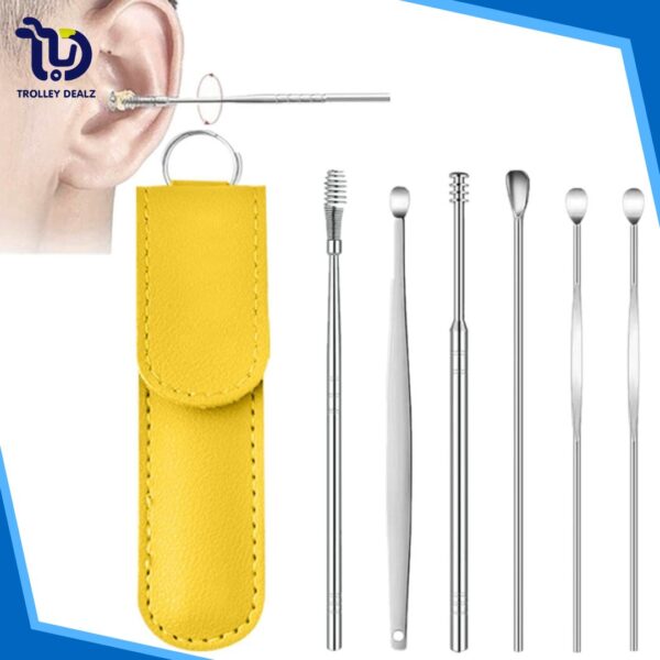 Reusable Ear Cleaner Tool Set with Pouch 6-Piece - Image 5