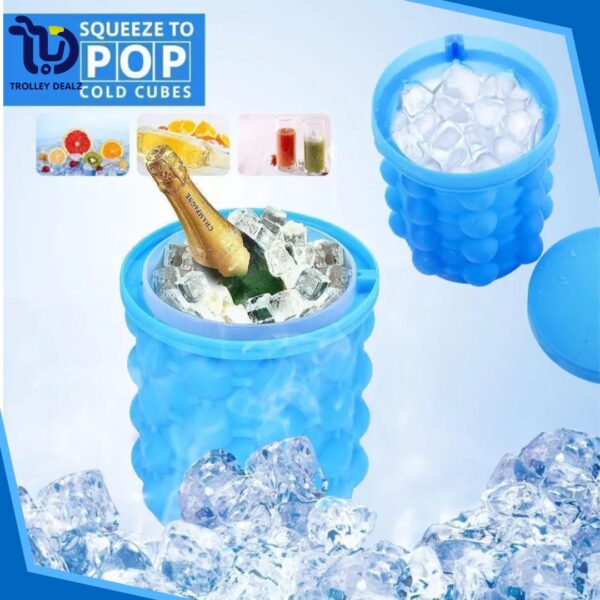 Portable Silicon Ice Cube Maker Bucket - Image 10