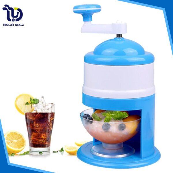 Mini Manual Ice Crusher Machine – Portable Plastic Ice Grinder - Image 4