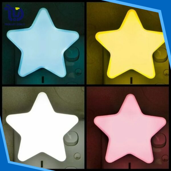 Star-Shaped LED Night Light – Plug-In Soft Glow Lamp - Image 5