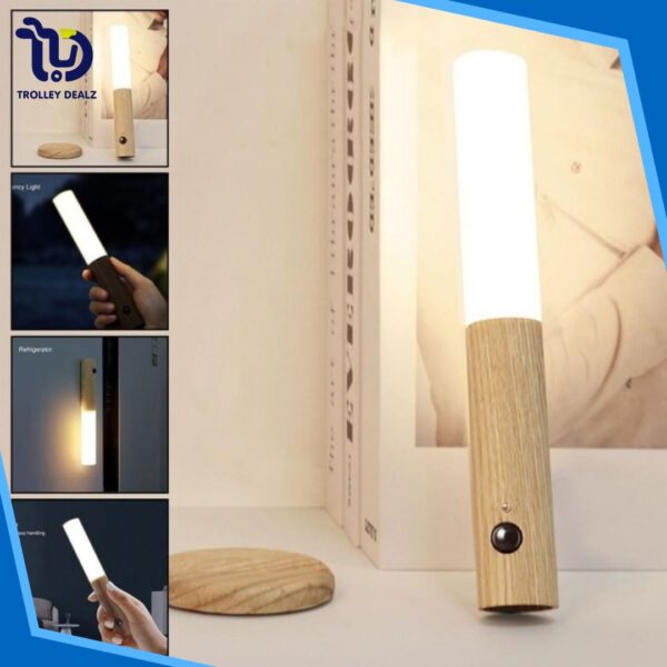 Smart Wooden based LED Sensor Wall Light With Magnetic Base - Image 5