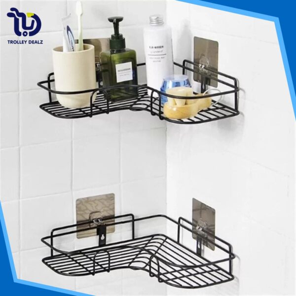 Bathroom Corner Rack Self-Adhesive - Image 6