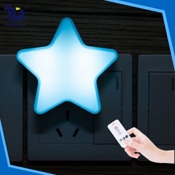 Star-Shaped LED Night Light – Plug-In Soft Glow Lamp - Image 4