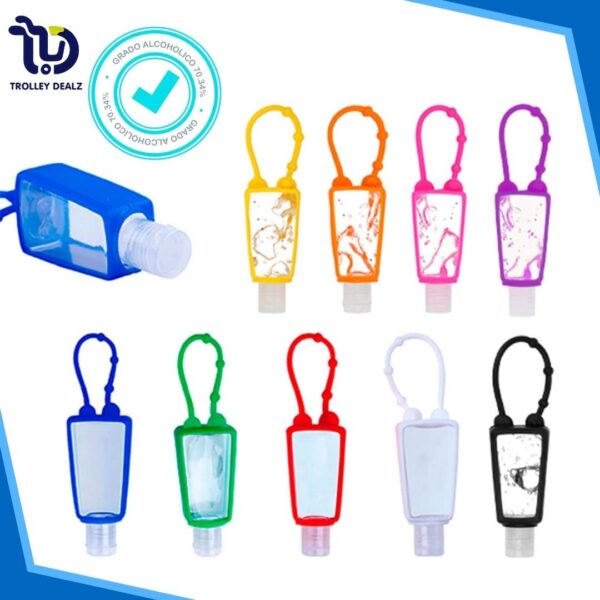Portable Hand Sanitizer with Silicone Holder 30ML Each - Image 7