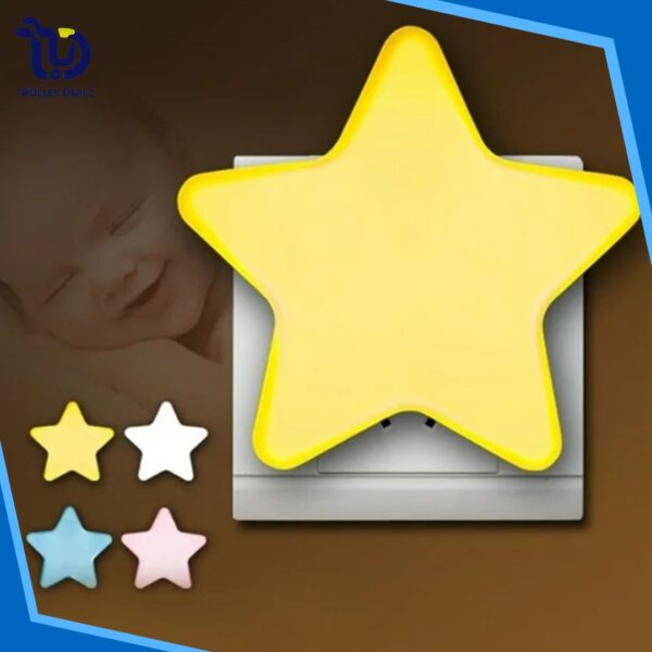 Star-Shaped LED Night Light – Plug-In Soft Glow Lamp - Image 2