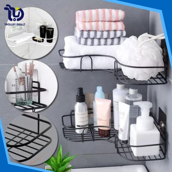 Bathroom Corner Rack Self-Adhesive - Image 9