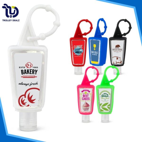 Portable Hand Sanitizer with Silicone Holder 30ML Each - Image 8
