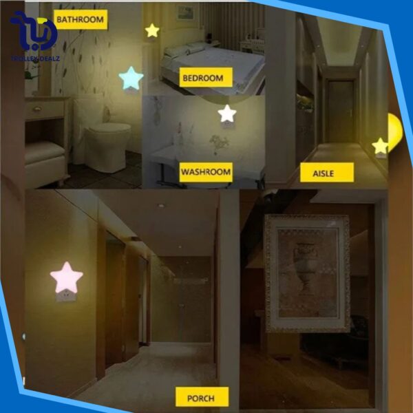 Star-Shaped LED Night Light – Plug-In Soft Glow Lamp - Image 9