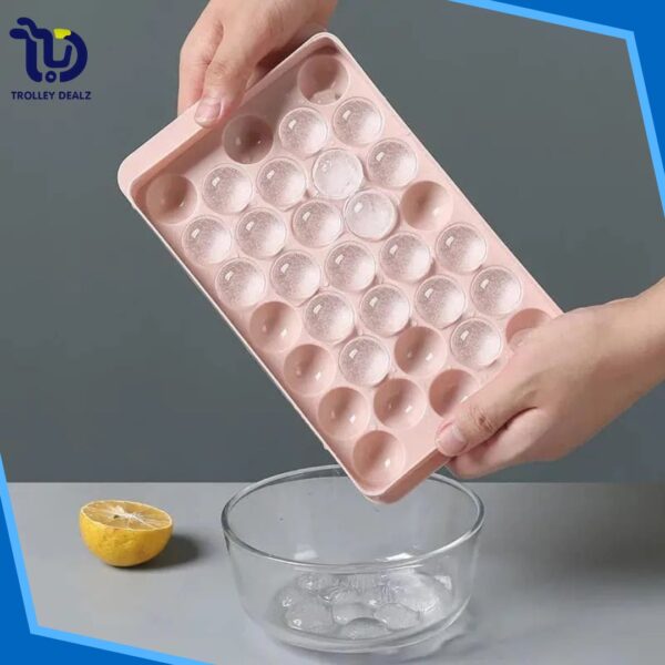Ice Ball Maker Mold Tray with Lid – Round Silicone Ice Cube Mold - Image 8