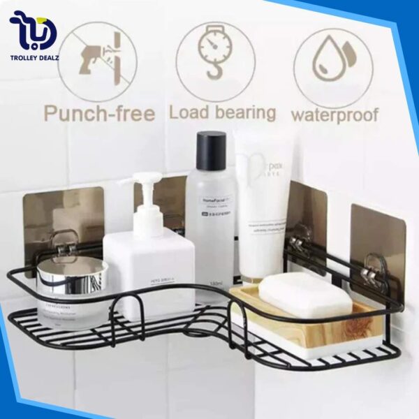 Bathroom Corner Rack Self-Adhesive