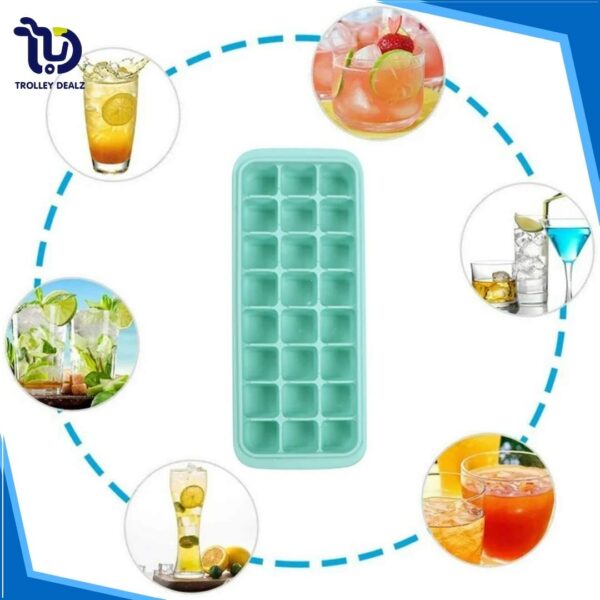 Ice Mold Pop-Up Tray – Easy-Release Silicone Ice Cube Maker - Image 11