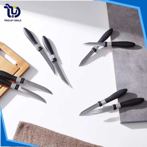 Premium Serrated Steak Vegetable Knife Tramontina Knife Set - Pack Of 2Pcs - Image 4