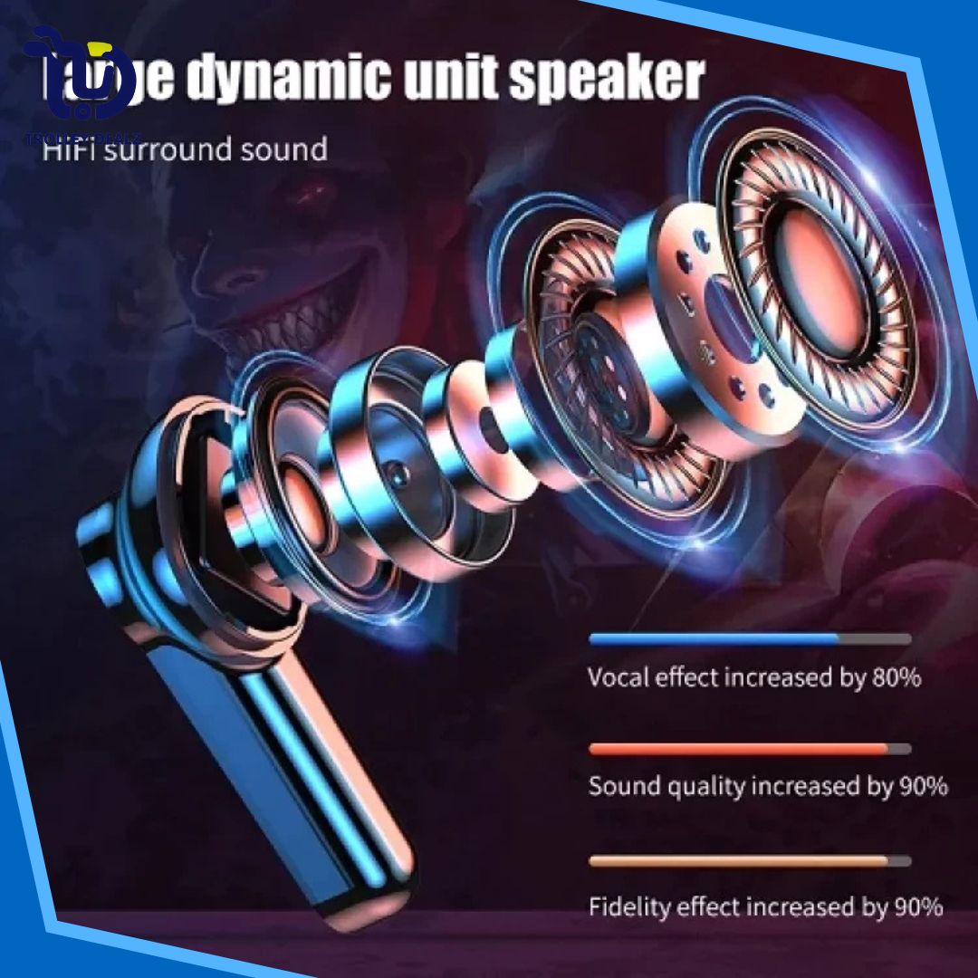 M90 True Wireless Bluetooth Earbuds with LED Display & Charging Case - Image 8