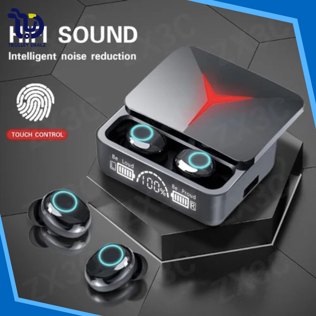 M90 True Wireless Bluetooth Earbuds with LED Display & Charging Case - Image 4