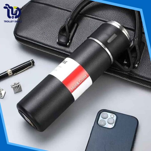 Vacuum Travel Bottle 500ml Stainless Steel Hot & Cold Water Bottle - Image 11