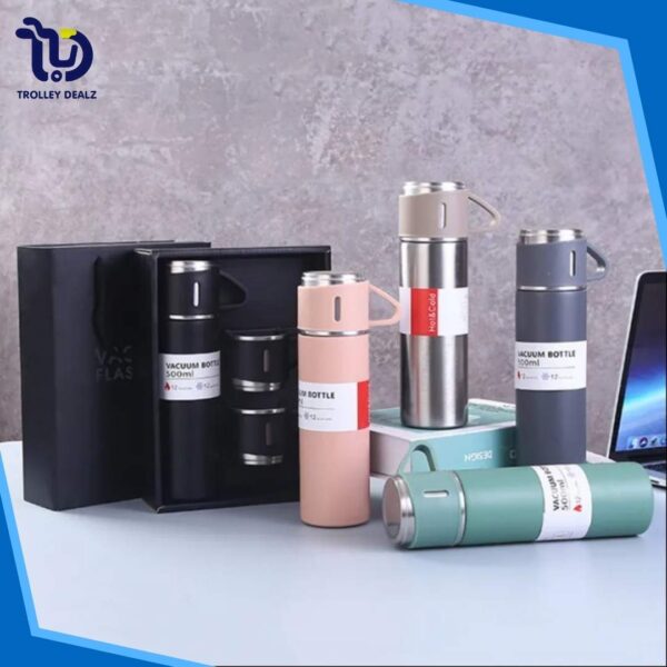 Vacuum Travel Bottle 500ml Stainless Steel Hot & Cold Water Bottle - Image 4