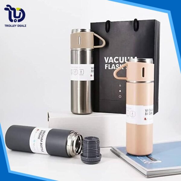 Vacuum Travel Bottle 500ml Stainless Steel Hot & Cold Water Bottle - Image 5