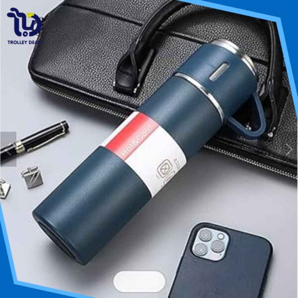 Vacuum Travel Bottle 500ml Stainless Steel Hot & Cold Water Bottle - Image 8