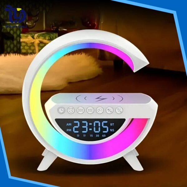 G Lamp Wireless Charger & Bluetooth Speaker Digital Alarm Clock - Image 8