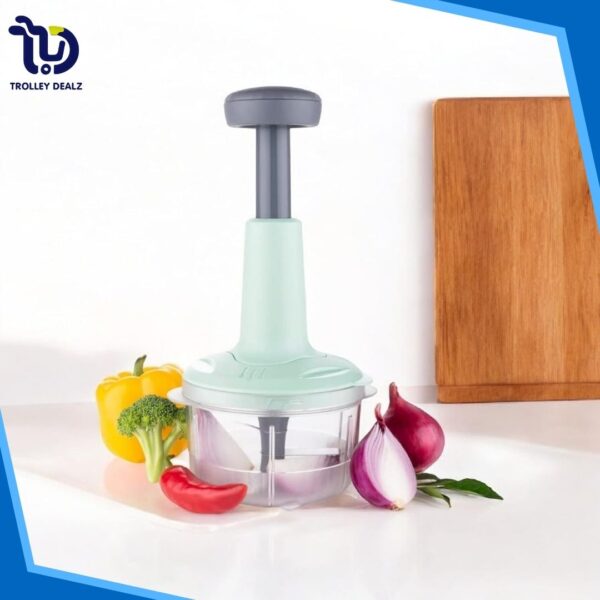 Manual Hand Chopper 1.5Lt Curved Stainless Steel Blades - Image 9