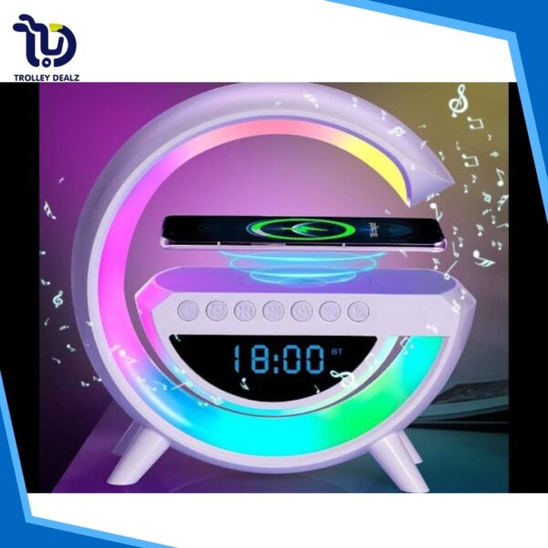 G Lamp Wireless Charger & Bluetooth Speaker Digital Alarm Clock - Image 7