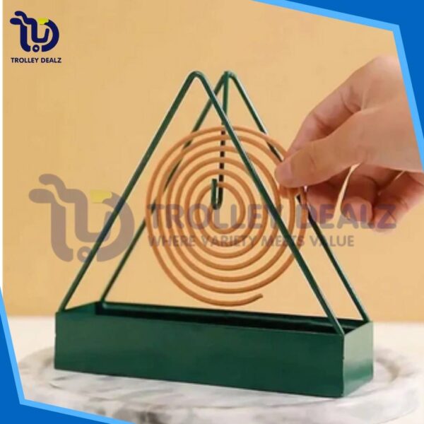 Mosquito Coil Holder, Iron Mosquito Coil Holder, Mosquito Coil Stand (Triangle) - Image 3