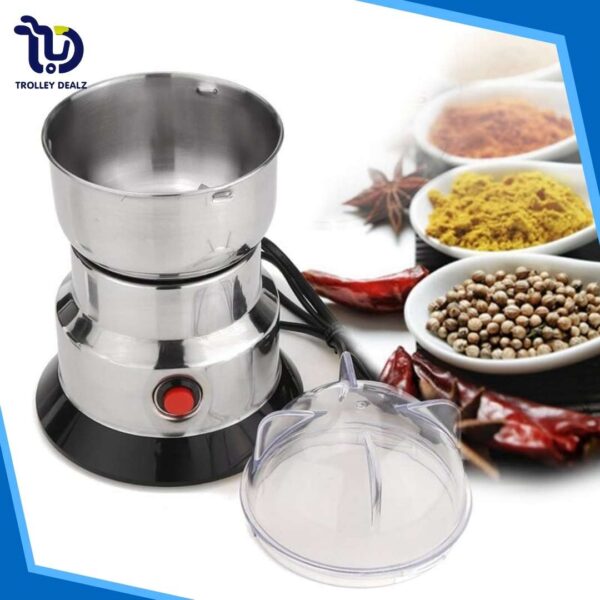 Masala Grinder Machine Stainless Steel Mini Electric (Grinder+Blender) – 330W Premium Quality Machine - Image 2