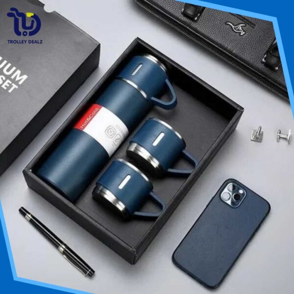 Vaccum Flask Bottle Set 500ml steel water bottle - temperature water bottle - vaccum bottle -stainless Steel Vacuum Insulated Thermos 500ml (3pcs) - Image 3