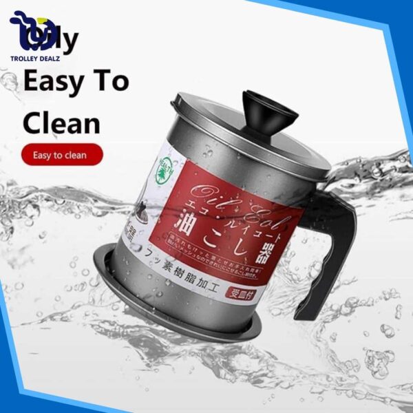 Oil Filter Storage Can with Strainer – Grease Separator & Fryer Oil Saver - Image 5
