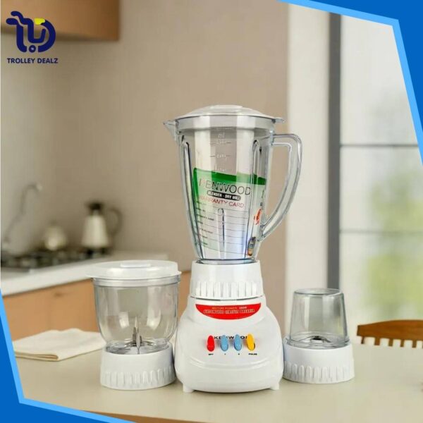 Kenwood Juicer Machine 3-in-1 with 350W Heavy-Duty Motor (Chopper + Blender + Grinder)