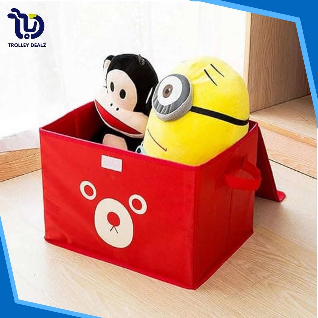 Cute Bear Foldable Storage Box – Multipurpose Organizer for Kids & Home - Image 4