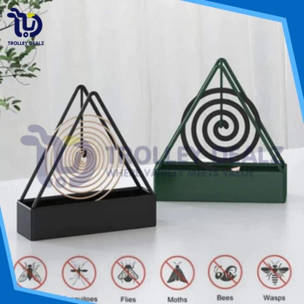 Mosquito Coil Holder, Iron Mosquito Coil Holder, Mosquito Coil Stand (Triangle) - Image 5