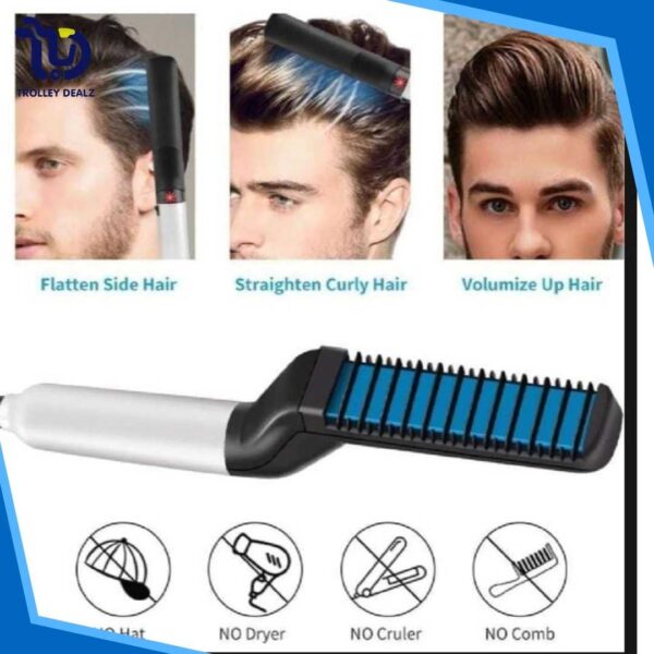 Beard Comb Straightner and Curler-KE Hair Straightner and Curler - Image 5