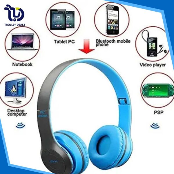 P47 Headphone Bluetooth Wireless & USB - Image 4