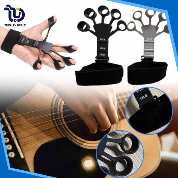 Finger Gripper Exercise Hand Strengthener Hand Trainer Black - Image 2