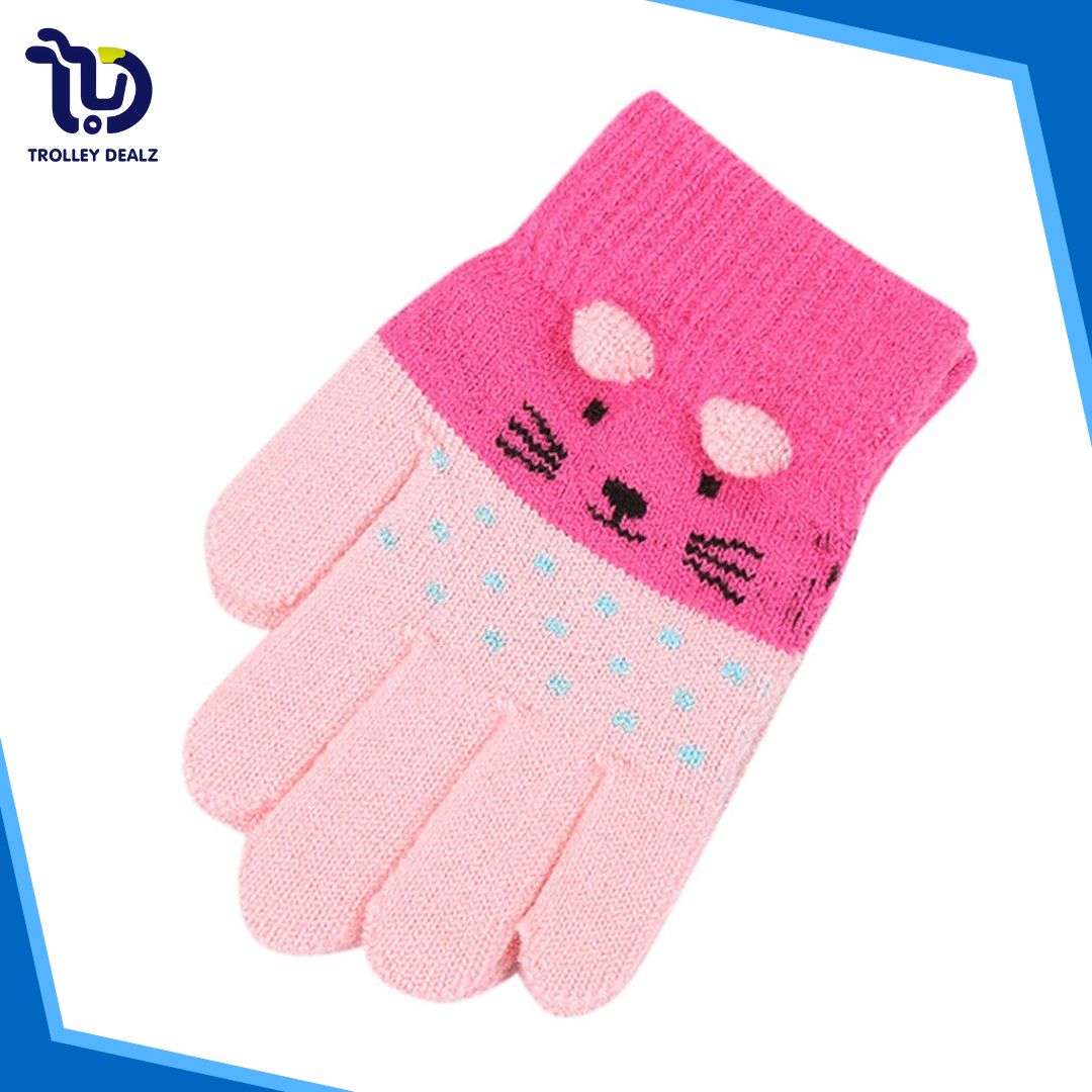 Cute Knitted Winter Gloves for Kids – Warm & Stylish - Image 5