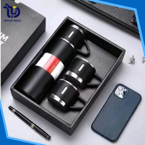 Vaccum Flask Bottle Set 500ml steel water bottle - temperature water bottle - vaccum bottle -stainless Steel Vacuum Insulated Thermos 500ml (3pcs) - Image 7