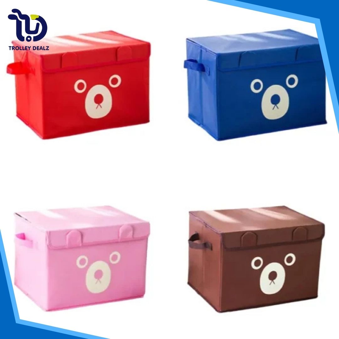 Cute Bear Foldable Storage Box – Multipurpose Organizer for Kids & Home - Image 9