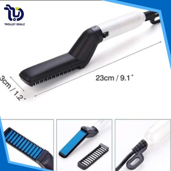 Beard Comb Straightner and Curler-KE Hair Straightner and Curler - Image 6