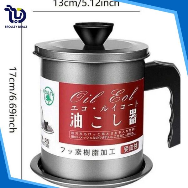Oil Filter Storage Can with Strainer – Grease Separator & Fryer Oil Saver - Image 8