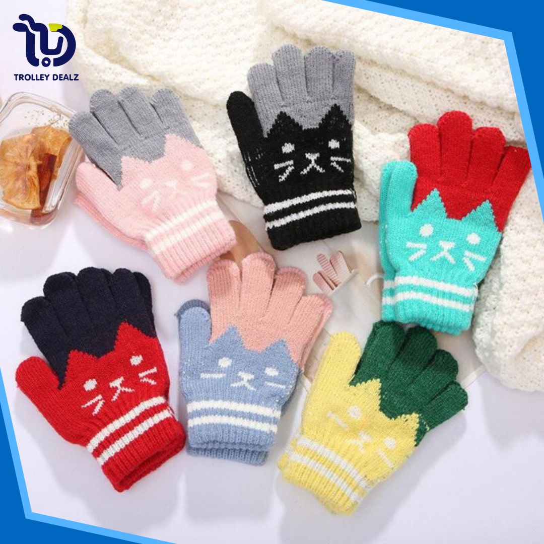 Cute Knitted Winter Gloves for Kids – Warm & Stylish - Image 8
