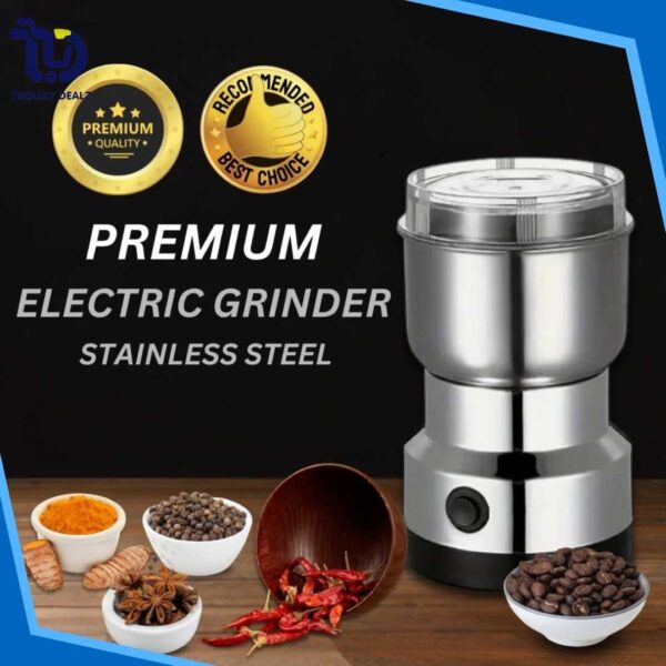 Masala Grinder Machine Stainless Steel Mini Electric (Grinder+Blender) – 330W Premium Quality Machine - Image 11