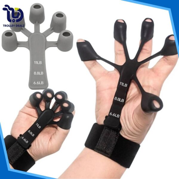 Finger Gripper Exercise Hand Strengthener Hand Trainer Black - Image 4