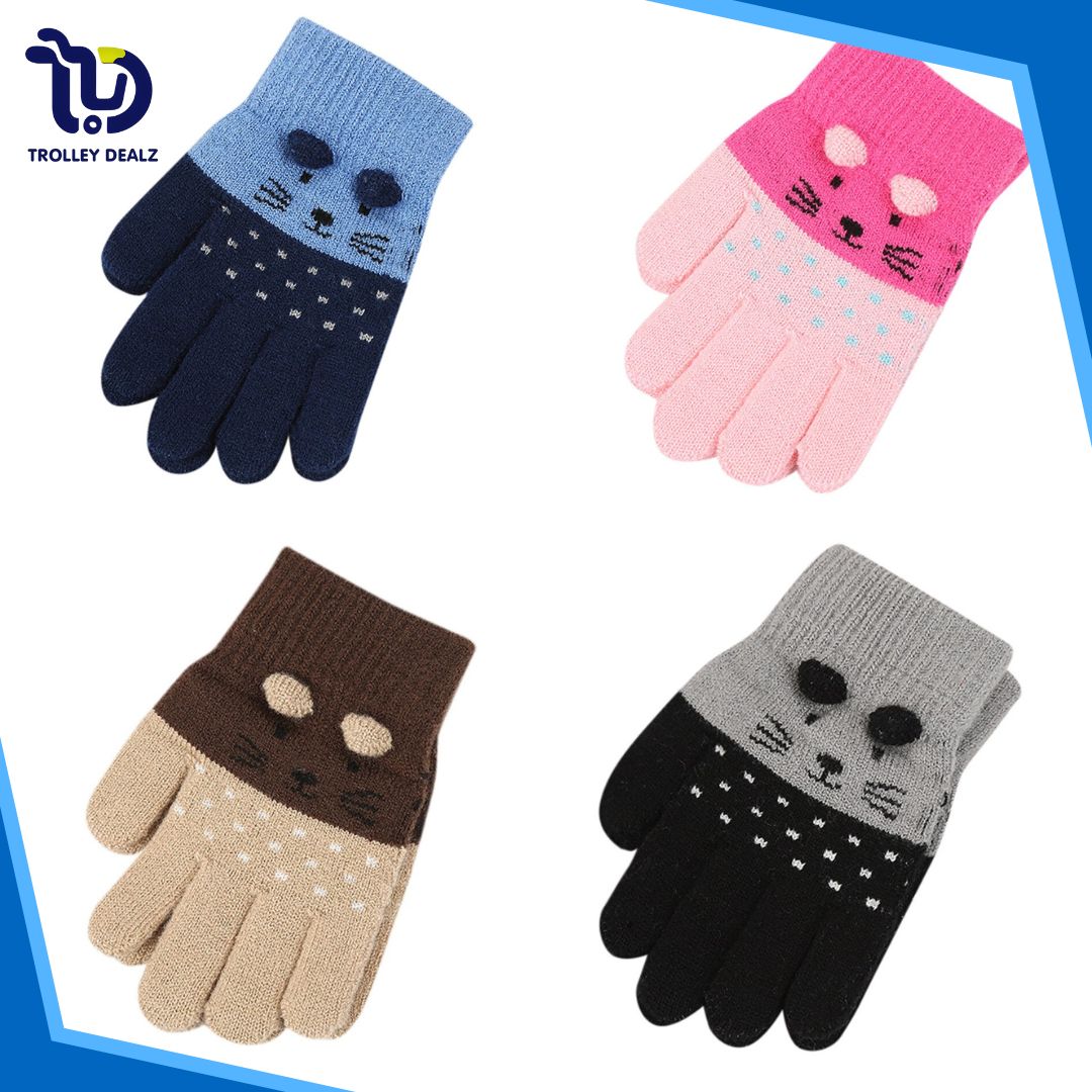 Cute Knitted Winter Gloves for Kids – Warm & Stylish - Image 10