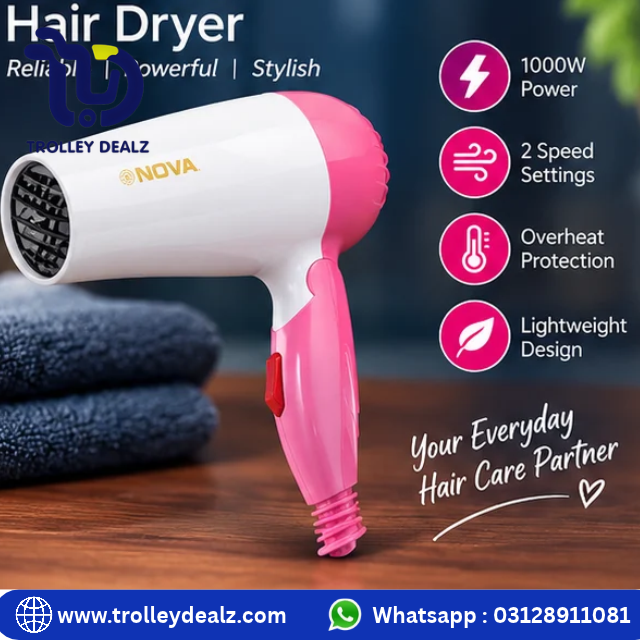 NOVA Hair Dryer – Foldable Mini Hair Dryer - Image 5