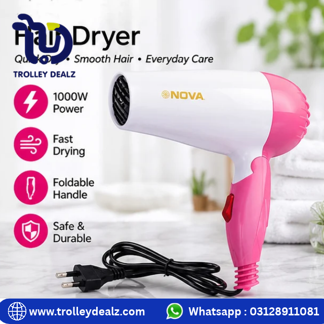 NOVA Hair Dryer – Foldable Mini Hair Dryer - Image 4